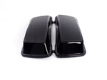 Duelo duro 6"9" Speaker Lids Harley Touring modelos (preto vívido)